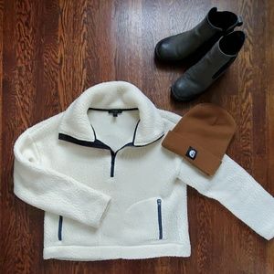 J Crew Sherpa Fleece Pullover